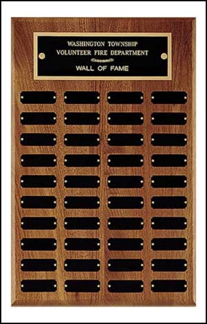 Rectangular Perpetual Plaque with 40 Plates (13"x20")